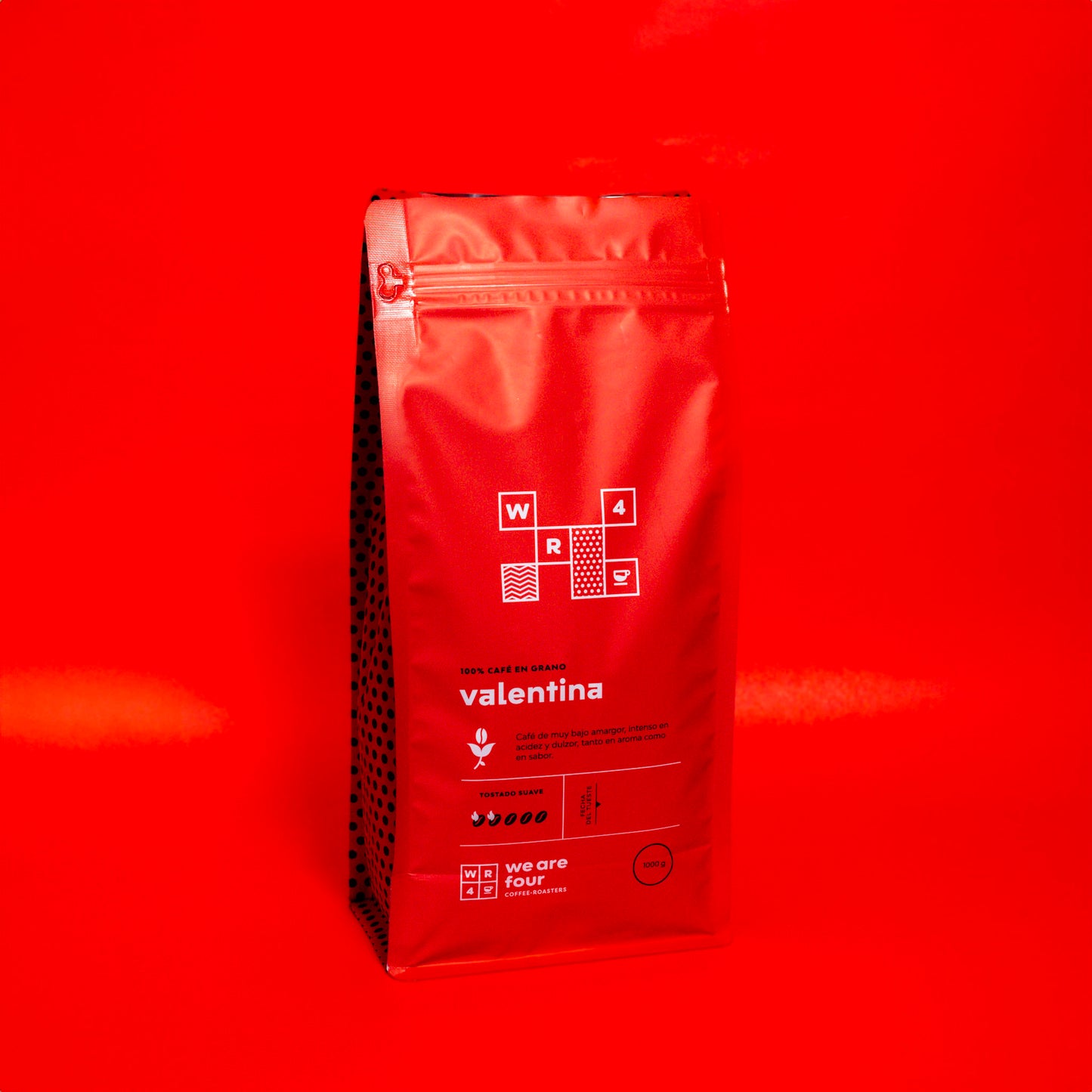 Valentina, café en grano, ideal para método por goteo, bajo en amargor
