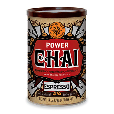 Power Chai Espresso, vegano, te negro en tarro, 398gr