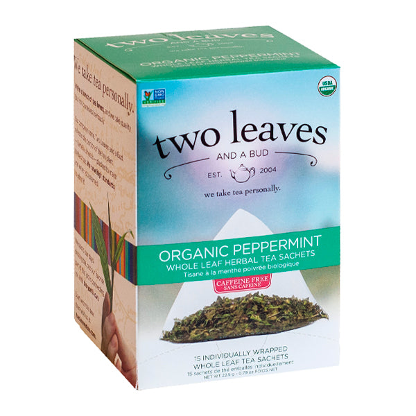 Premium Organic Peppermint Tea, té 15un