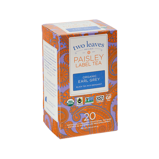 Paisley Organic Earl Grey, té 20un
